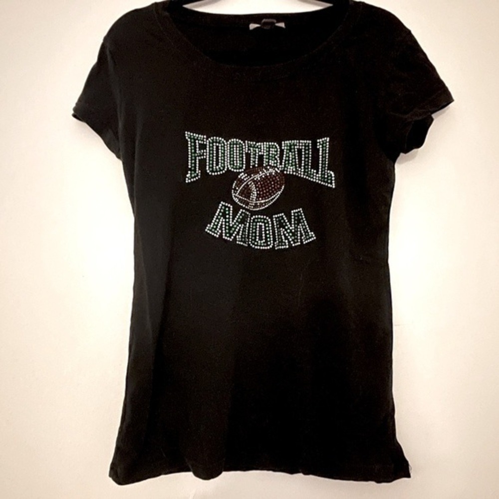 Football Mom Rhinestone t-shirt - Picture 2 of 5